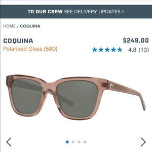 New! Costa polarized sunglasses “Coquina” taupe